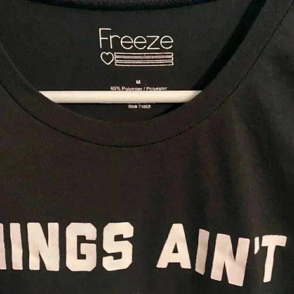 Freeze Black Tunic Graphic Tee - Picture 4 of 4